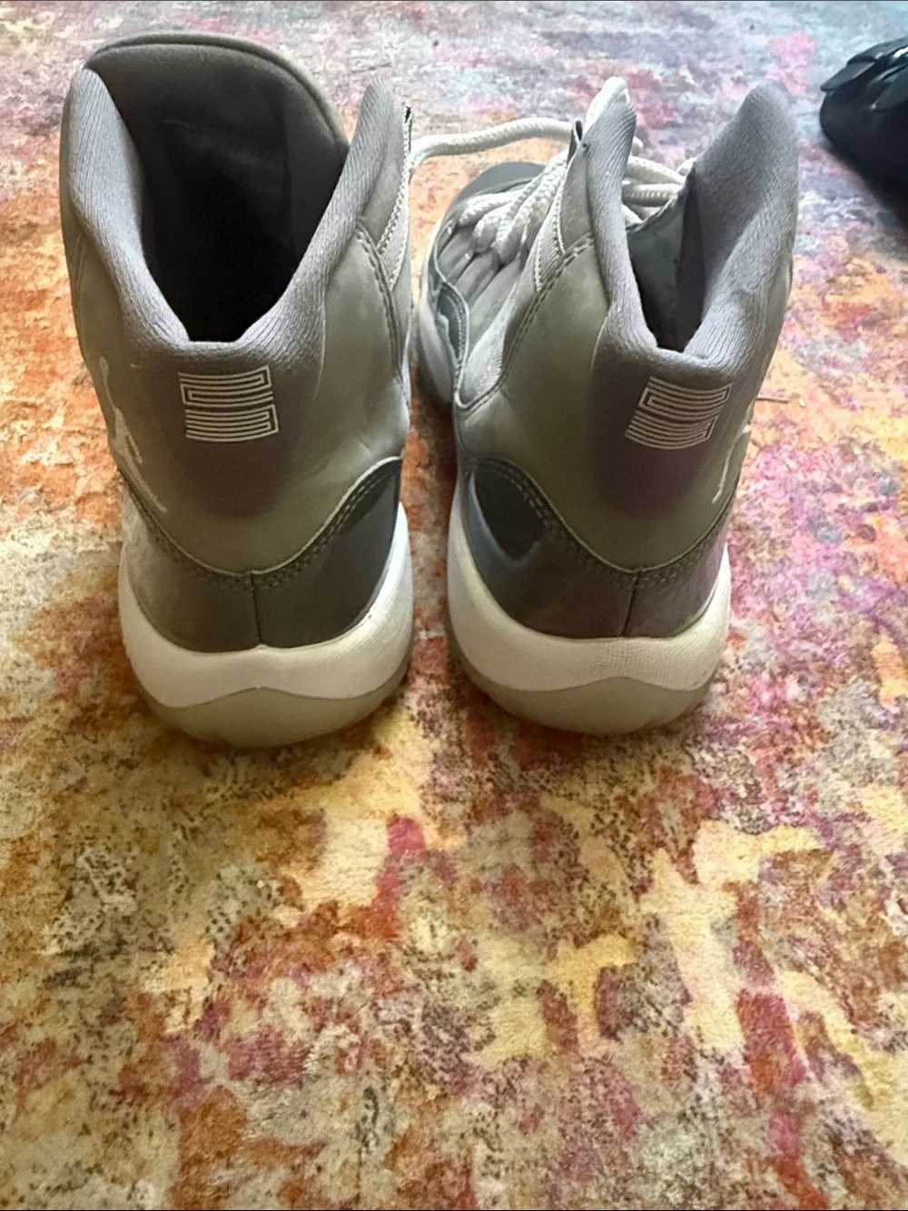 Jordan Kids Grey Retro 11s High-Top Sneakers
